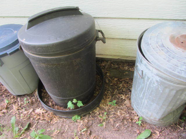 Trash Cans, Gardening