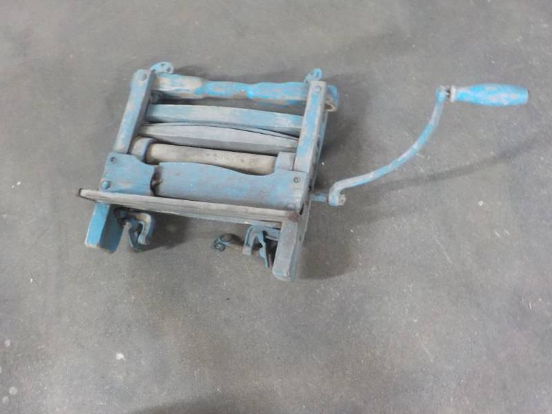 Blue Painted Wringer...