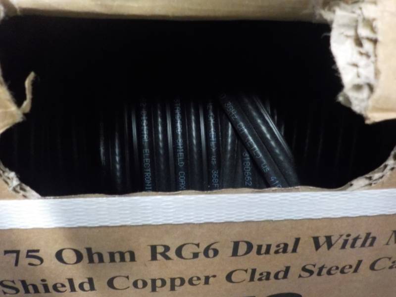 500 ft of 75 OHMRG6 Dual with Messe...