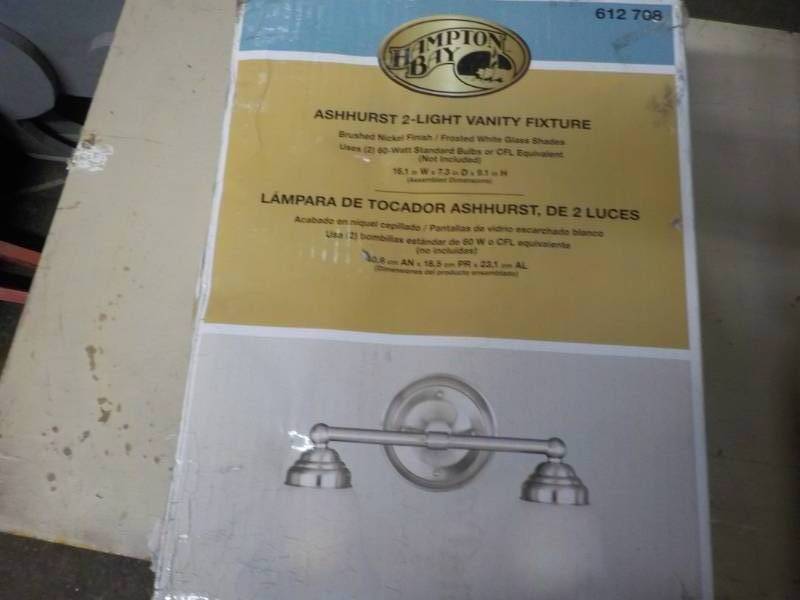 Hampton Bay Ashurst 2 Light Vanity ...