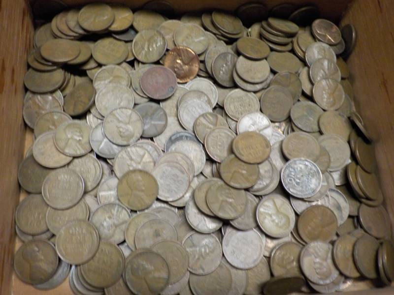 442 Wheat Pennies in  box 10 Wheat...