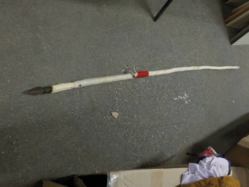 Pole with Spear on End pole is 69...