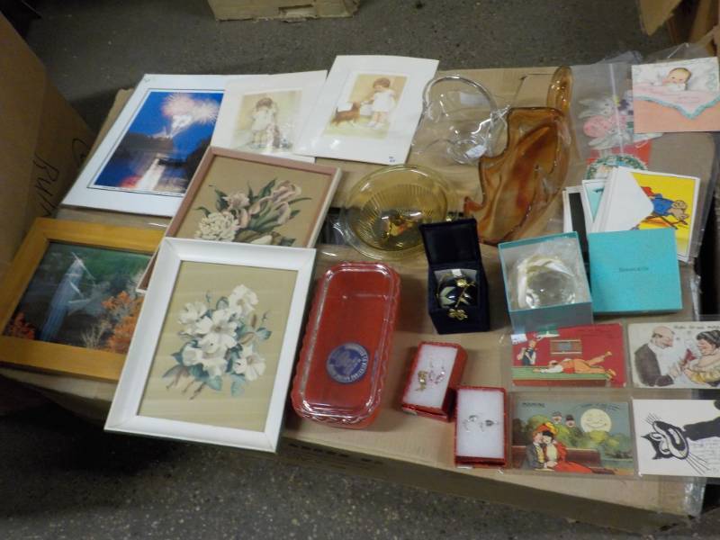 Vintage Photos, and Glassware and P...