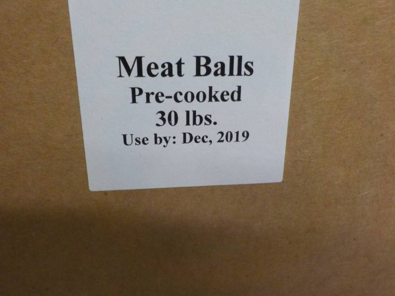 30 lbs. Frozen Pre Cooked Meatballs...