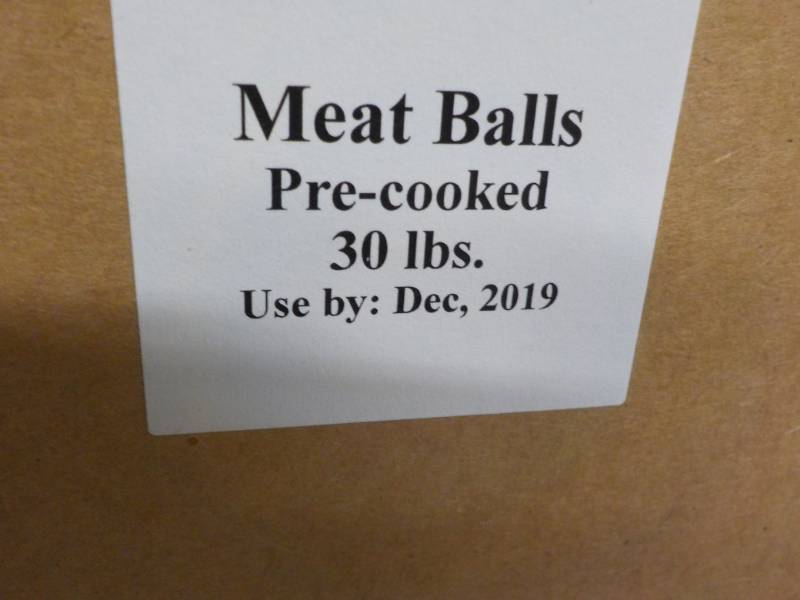 30 lbs. Frozen Pre Cooked Meatballs...