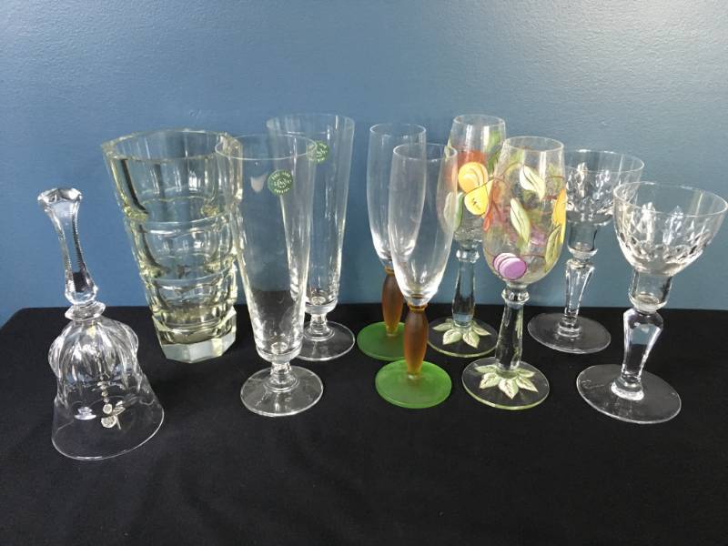 lot 119 image: Crystal Glasses