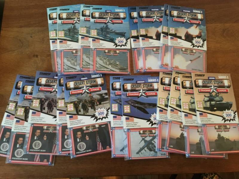 lot 166 image: Desert Storm Trading Cards
