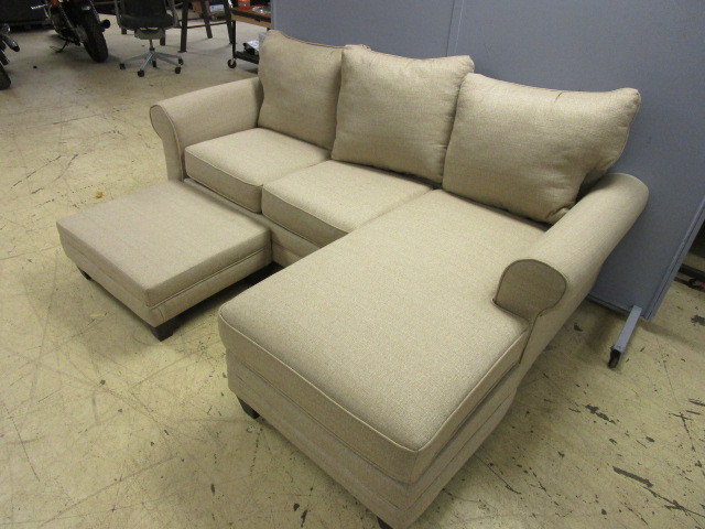 Sofa With Ottoman And Built In Chaise Patio Furniture Bikes And More K Bid