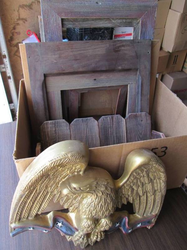 lot 96 image: Lot of medium size barnwood frames...
