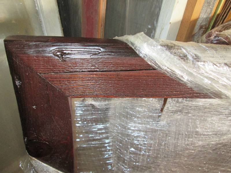 lot 68 image: 2 Barnwood frames and canvas frames...