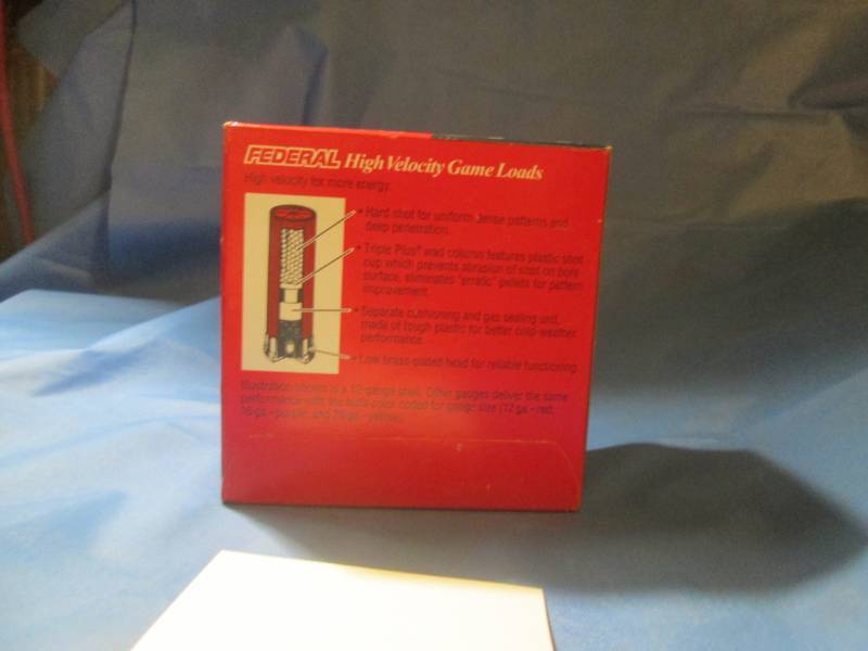 lot 145 image: Federal HV game load 12 gauge shotgun shells