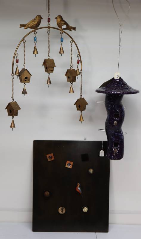 Bird Feeder, Wind Chime & Wall Art