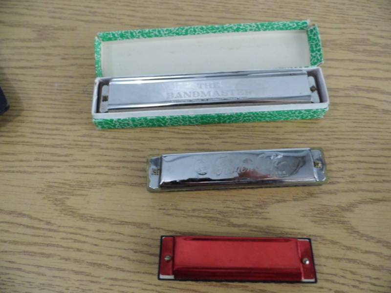 lot 63 image: Lot of 3 Harmonicas