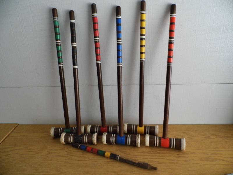 lot 113 image: Croquet Mallets