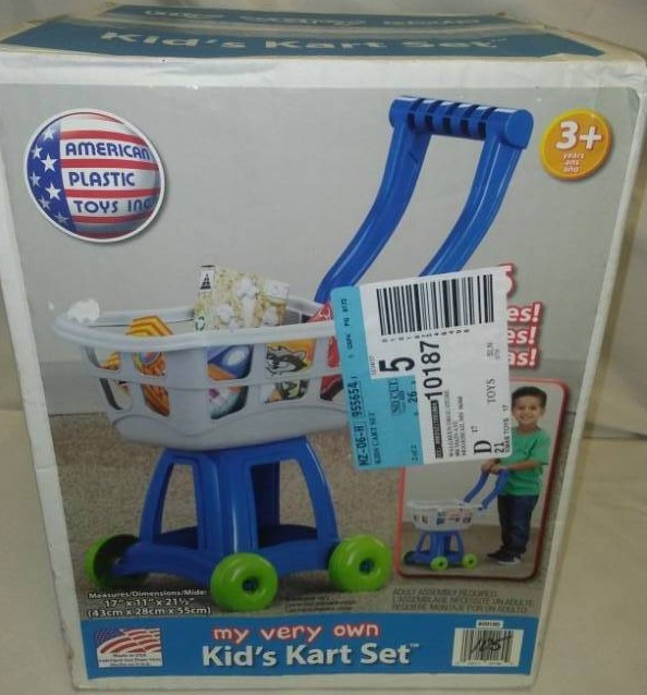 lot 23 image: Kids grocery cart - kids Kart set.