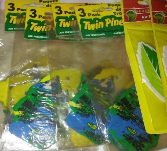lot 35 image: Household - auto air fresheners, clothes pins and more.