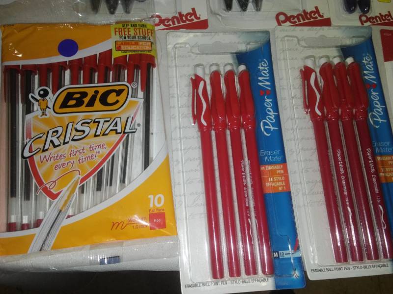 lot 71 image: Pens, pencils, pens and Liquid Paper