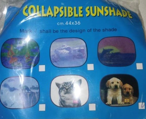 lot 93 image: NEW 32 collapsible sunshades. Great for resellers.