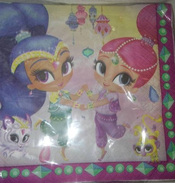 lot 125 image: Party supplies - Shimmer and shine and Elena