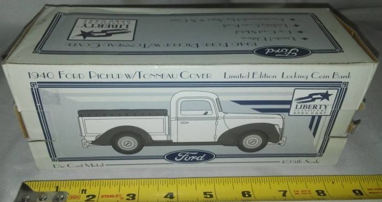lot 158 image: 1940 Ford pickup with tonneau cover, limited edition.