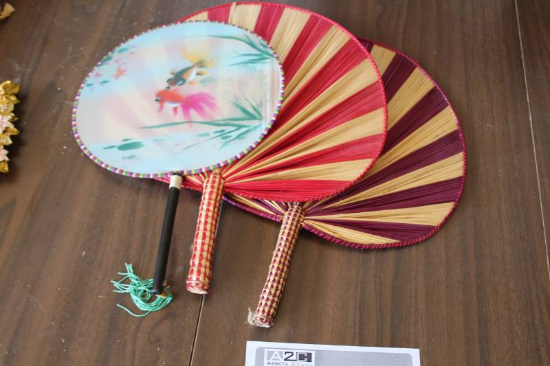 lot 38 image: Lot of (3) Hand Fans