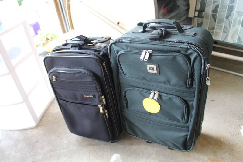lot 76 image: Lot of (2) Liesure, Delsay Rolling Suitcases