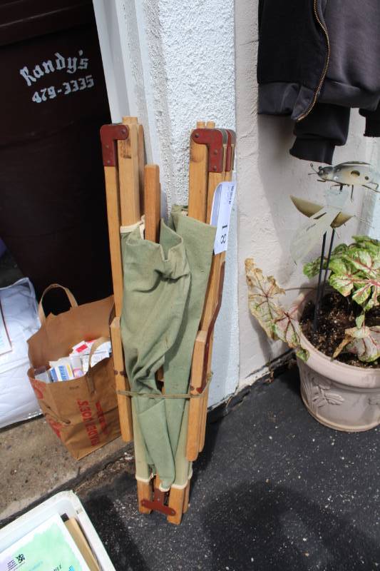lot 81 image: Folding Army Cot