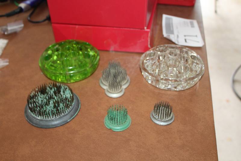 lot 71 image: Glass Flower Holders