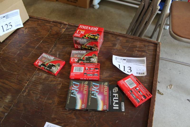lot 113 image: Maxell Audio Cassettes, Fuji Audio Cassettes