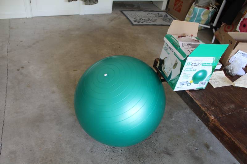 lot 123 image: Exercise Ball and Pump