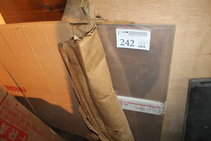 lot 242 image: Lot of (5) 3x6 Clear Acrylic Safety Glazing Shatter-Resistent Plexiglass Panels