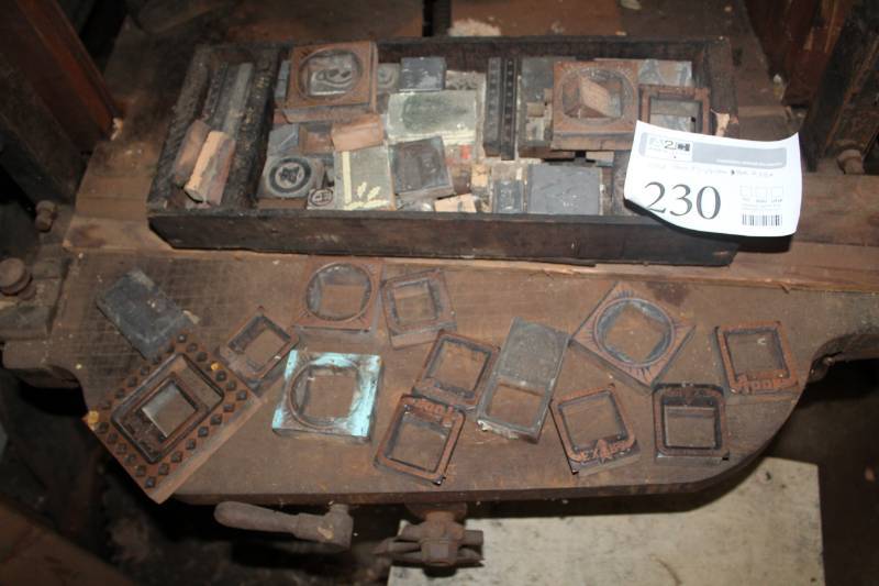 lot 230 image: Wood Stamps