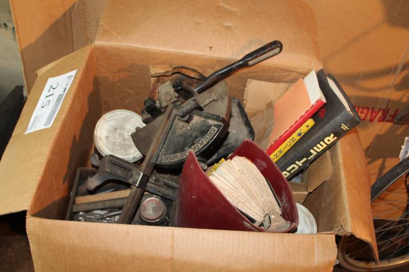 lot 215 image: Printing Equipment - Panamerichand Miterer, Butler Paper Book, Printing Press Letters