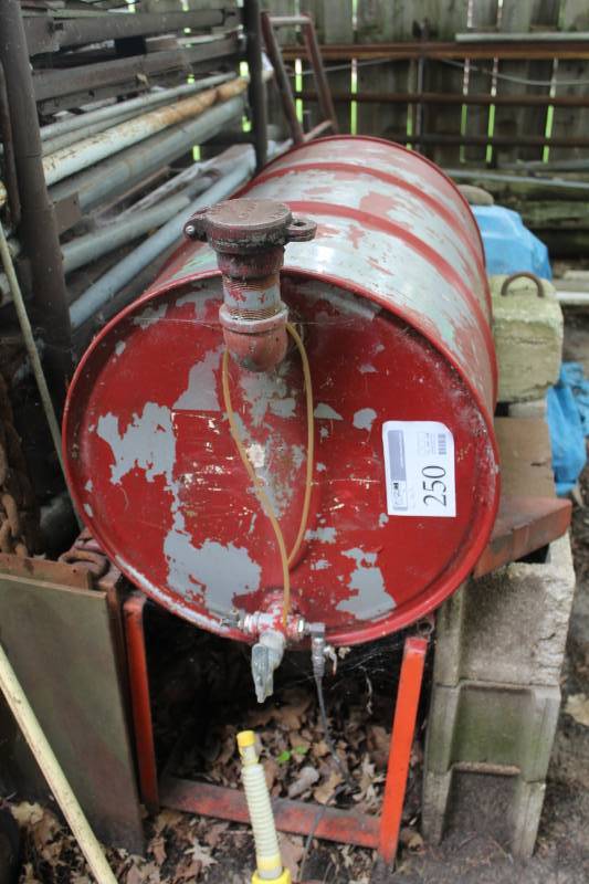 lot 250 image: Gasoline Tank with Stand