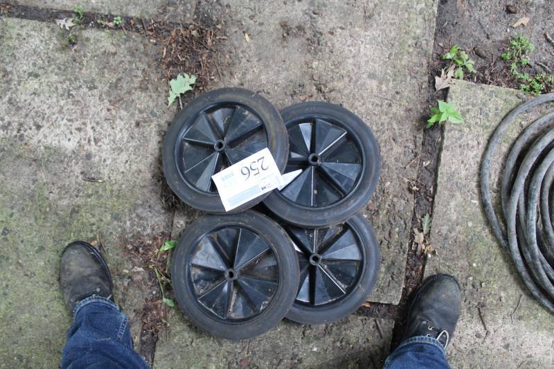 lot 256 image: Lot of (4) Utility Wheels