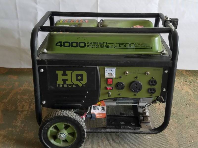 lot 1 image: HQ ISSUE 4,000 Watt Gas Generator