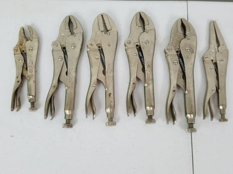 lot 9 image: Lot of six Vise Gripes
