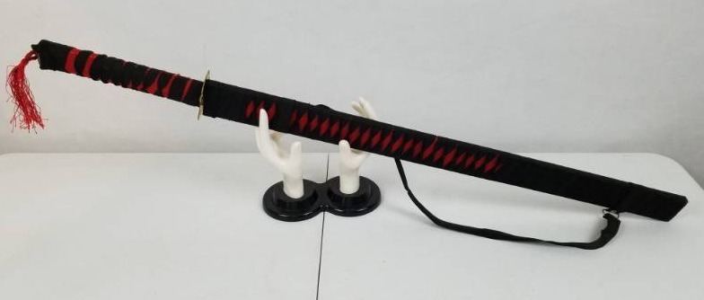 lot 26 image: 3 foot long Red & Black Sword