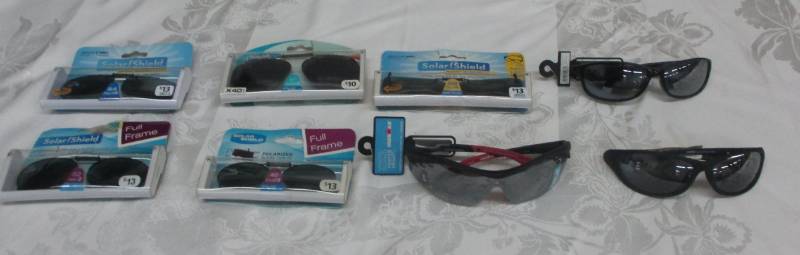lot 96 image: Misc Glasses and Solar shields 3 sunglasses