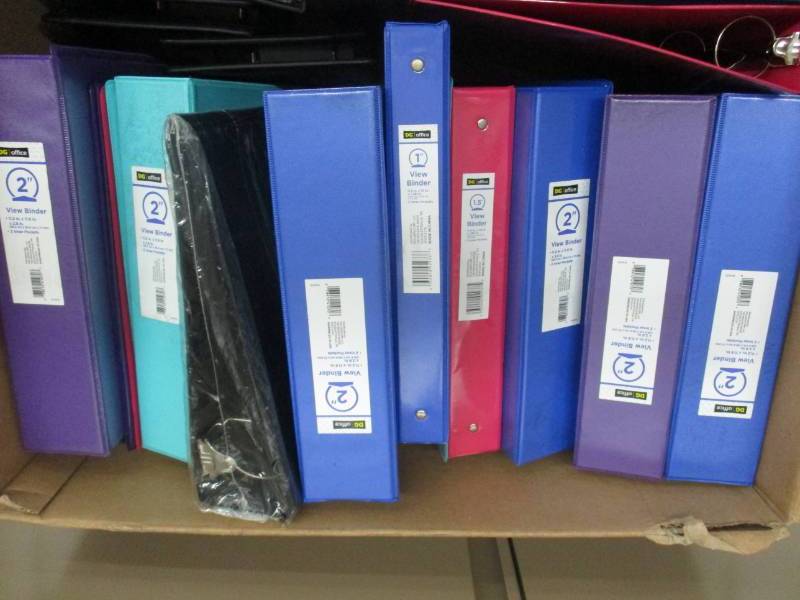 lot 104 image: Binders 2 All to go
