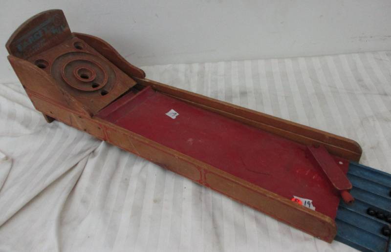 lot 128 image: Antique Target Ball Game Need some TLC