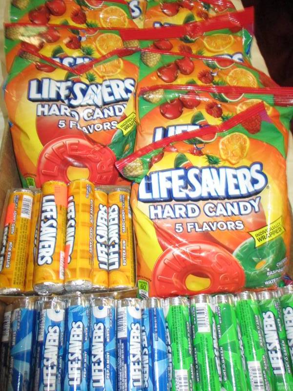 lot 178 image: 45 Packs of Lifesavers, and lifesaver mints