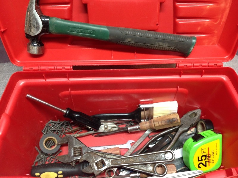 lot 56 image: Tool Box & Contents
