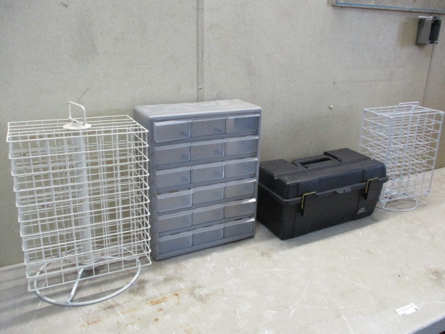 lot 25 image: Toolbox and storage items