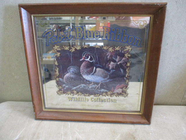 lot 58 image: Pabst Wood Duck Mirror