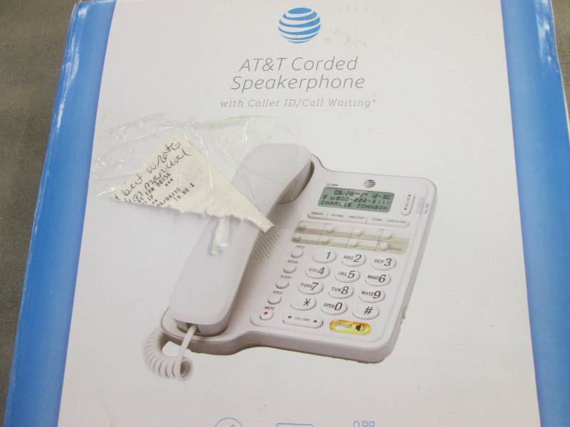 lot 31 image: AT&T Corded Speaker phone...