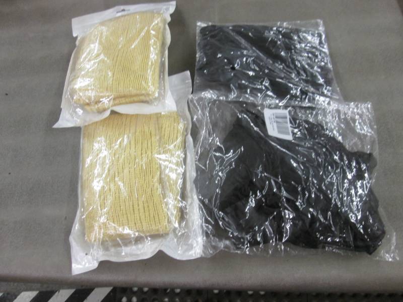 lot 44 image: 2 Gold Shawls, 2 Lingerie Robes & T...