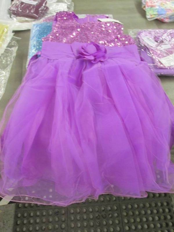 lot 48 image: 4 Dressy Dresses (3 for7-8 yo, 1 fo...