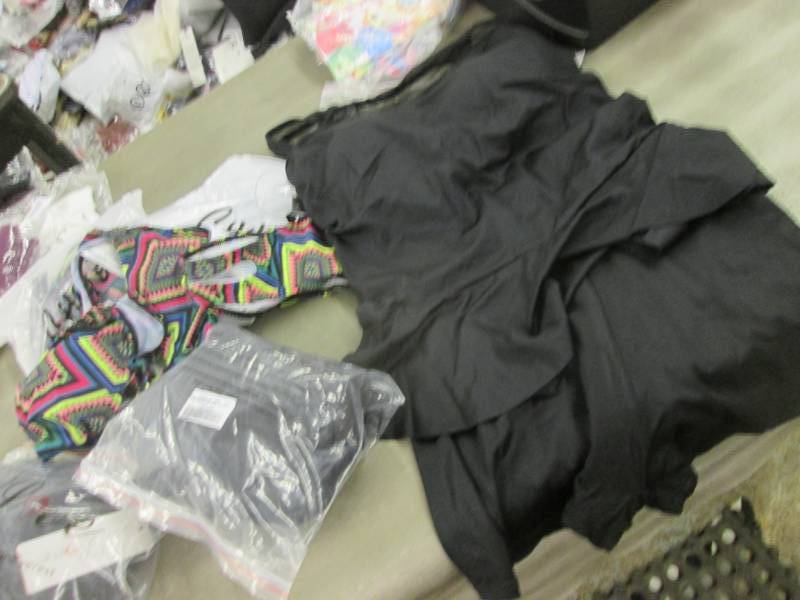 lot 50 image: 3 Small Black Tankini Suits, 3- XL ...