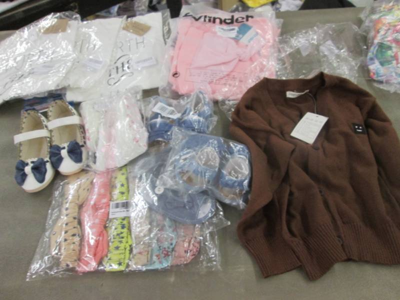 lot 62 image: Infant & Toddler Lot, Shoes, Sweate...